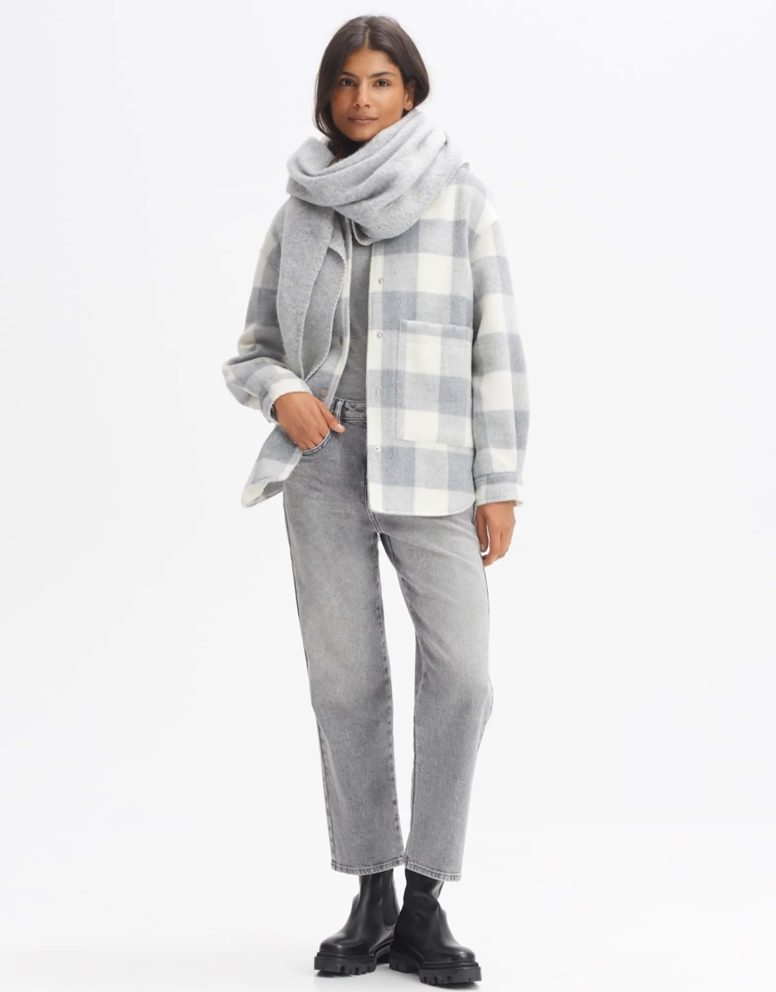 Online someday Fashion Amadsi Scarf Hazy Fog Melange