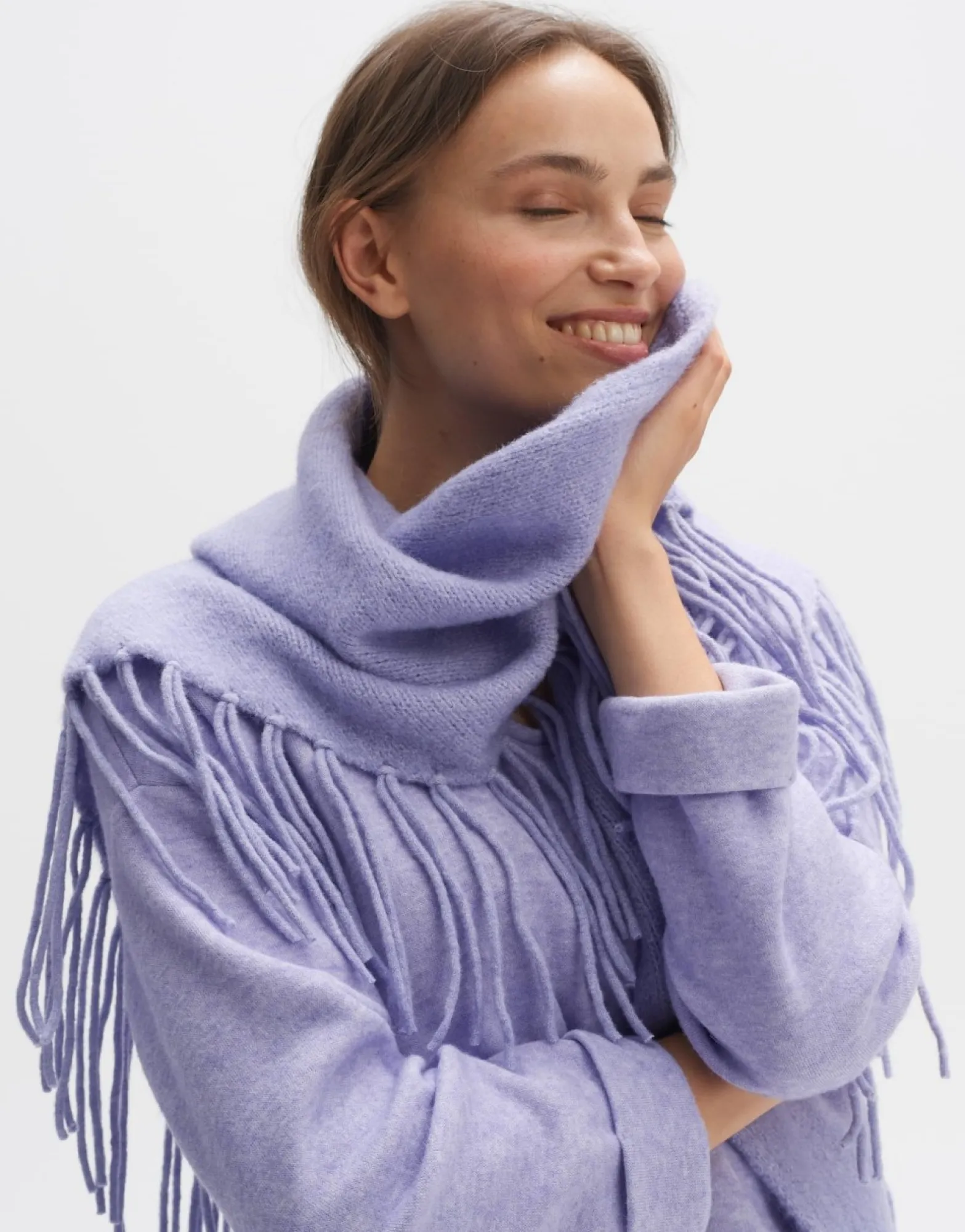 Outlet someday Fashion Awaro Scarf Soft Viola