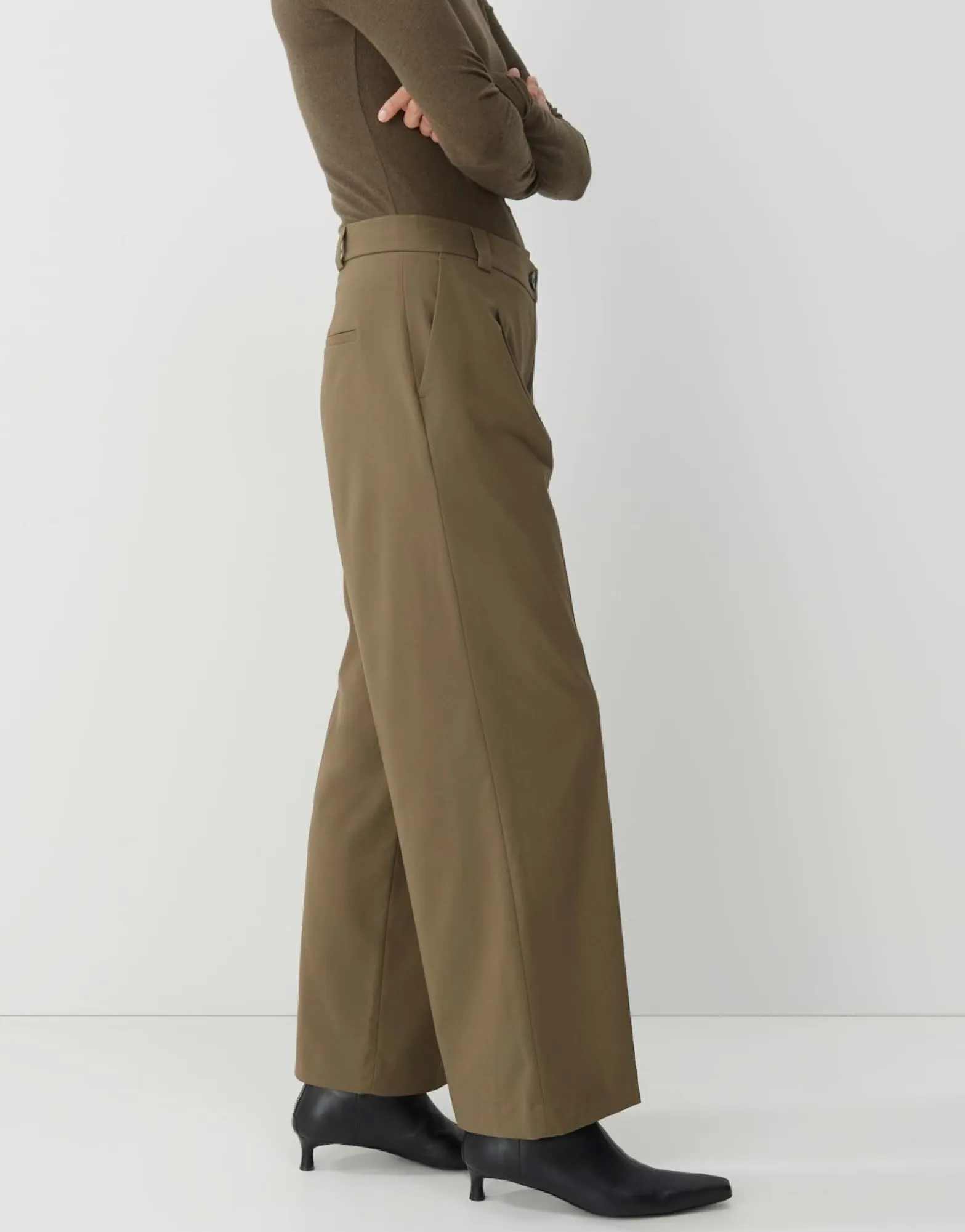 Best someday Fashion Bandplooibroek Casym Misty Green