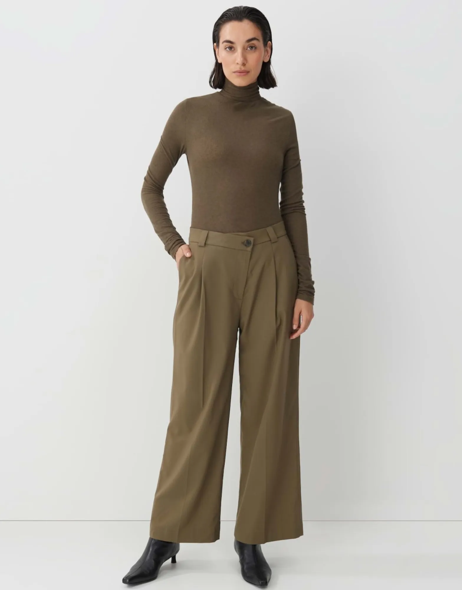 Best someday Fashion Bandplooibroek Casym Misty Green