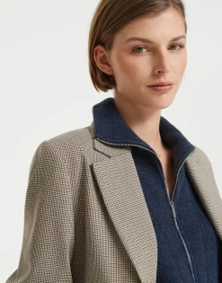 Best Sale someday Fashion Blazer Jimeni Check Nutmeg