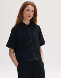 Flash Sale someday Fashion Blouse Met Korte Mouwen Femsa Black