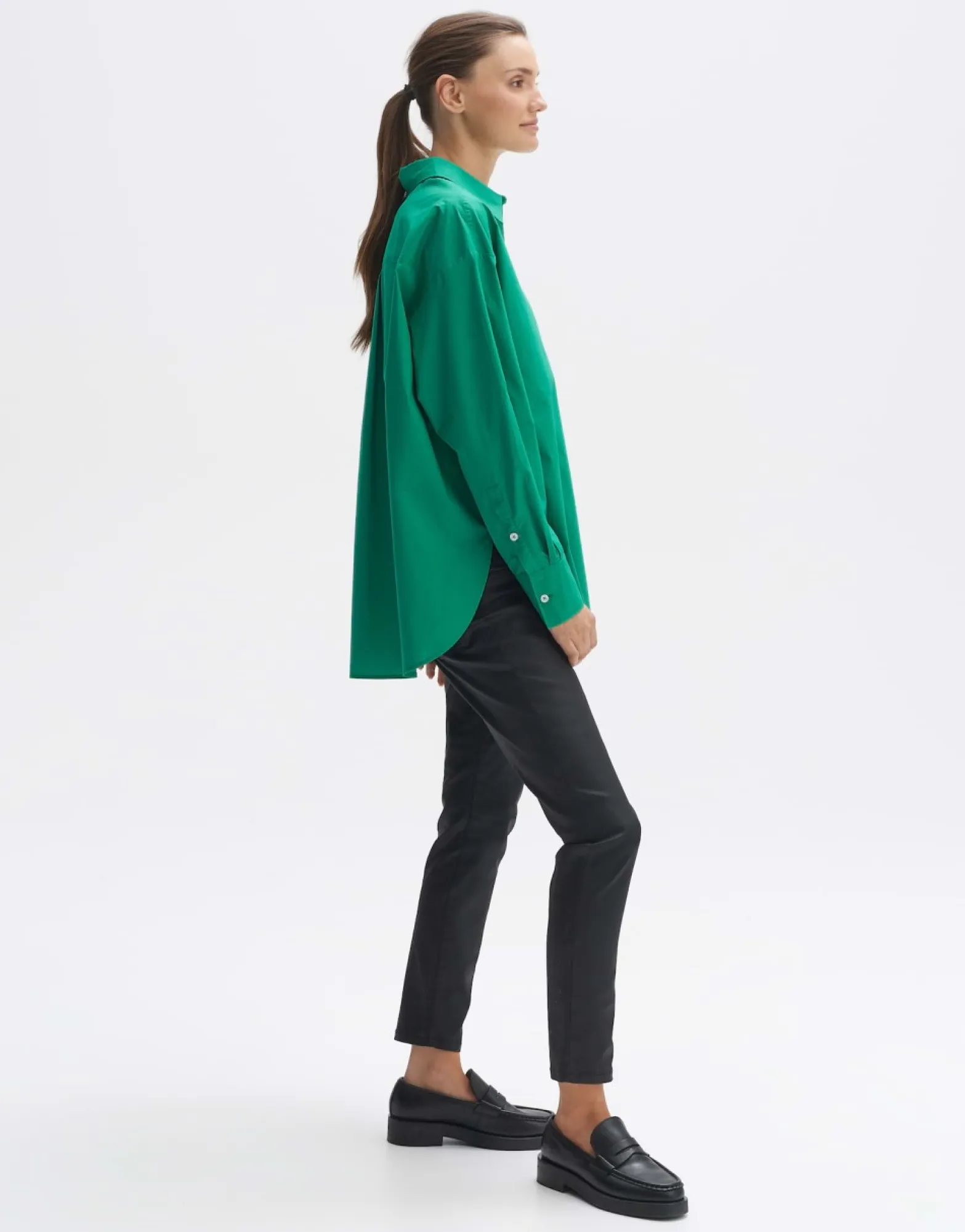 Online someday Fashion Blouse Met Lange Mouwen Freyana Pepper Green