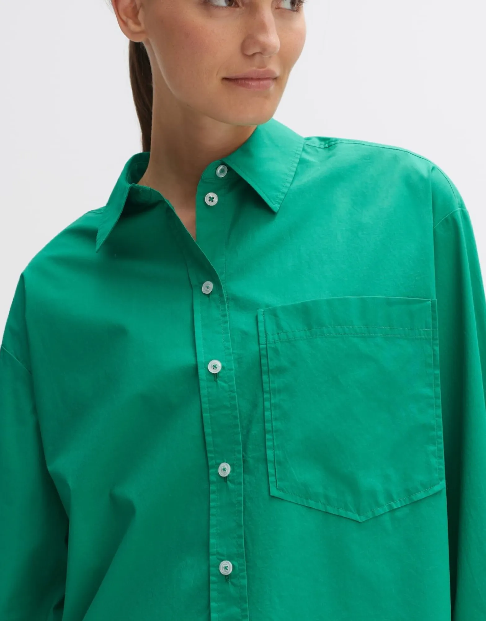 Online someday Fashion Blouse Met Lange Mouwen Freyana Pepper Green