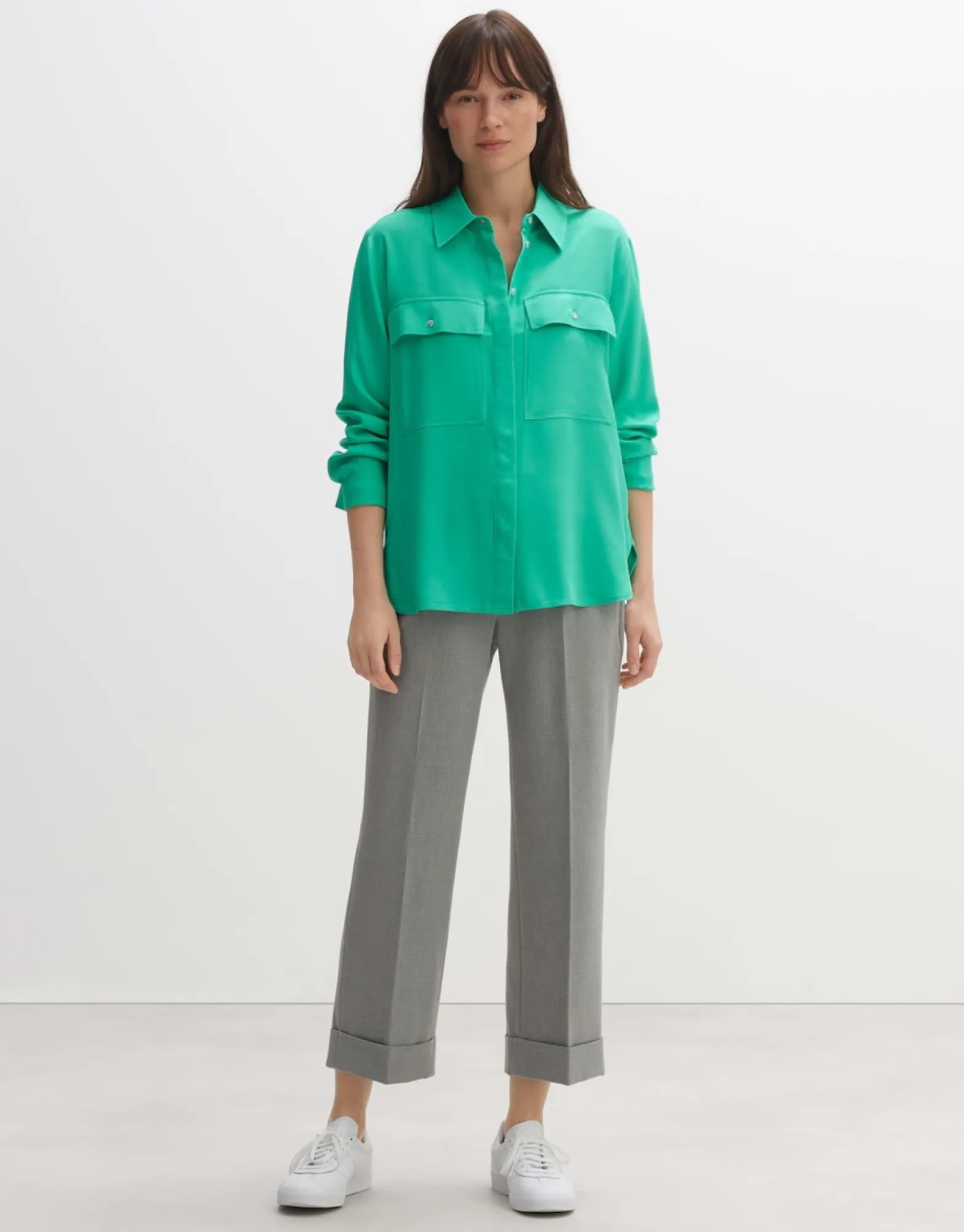 Store someday Fashion Blouse Met Lange Mouwen Falva Opal Green