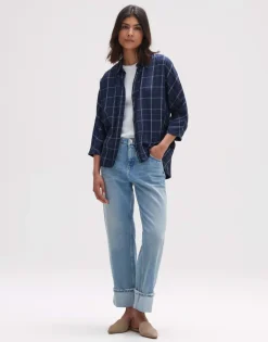 Clearance someday Fashion Blouse Met Lange Mouwen Fudo Modern Coal Blue