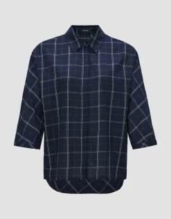 Clearance someday Fashion Blouse Met Lange Mouwen Fudo Modern Coal Blue