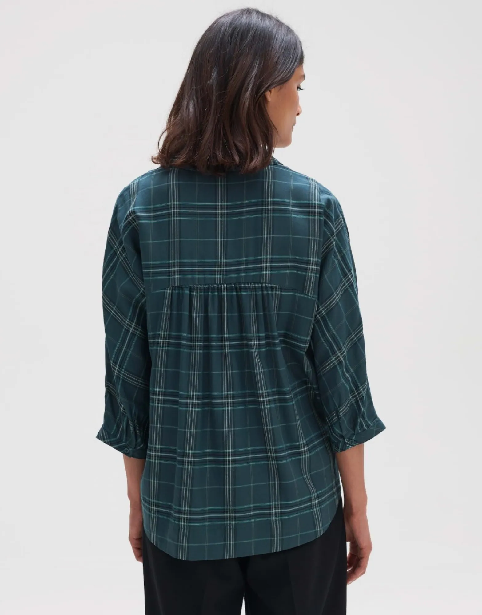 Best Sale someday Fashion Blouse Met Lange Mouwen Fudo Modern Deep Teal