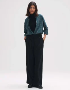 Best Sale someday Fashion Blouse Met Lange Mouwen Fudo Modern Deep Teal