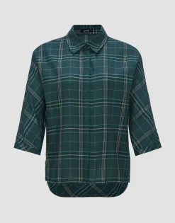 Best Sale someday Fashion Blouse Met Lange Mouwen Fudo Modern Deep Teal