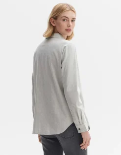 Online someday Fashion Blouse Met Lange Mouwen Farven Hazy Fog Melange