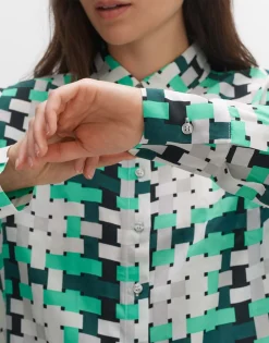 Sale someday Fashion Blouse Met Print Falkina Opal Green