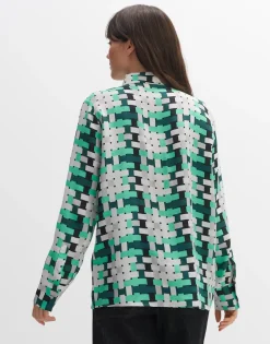 Sale someday Fashion Blouse Met Print Falkina Opal Green