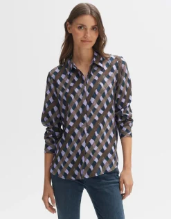New someday Fashion Blouse Met Print Falkine Splendid Coal Blue