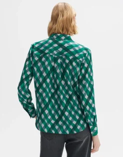 Cheap someday Fashion Blouse Met Print Falkine Splendid Pepper Green