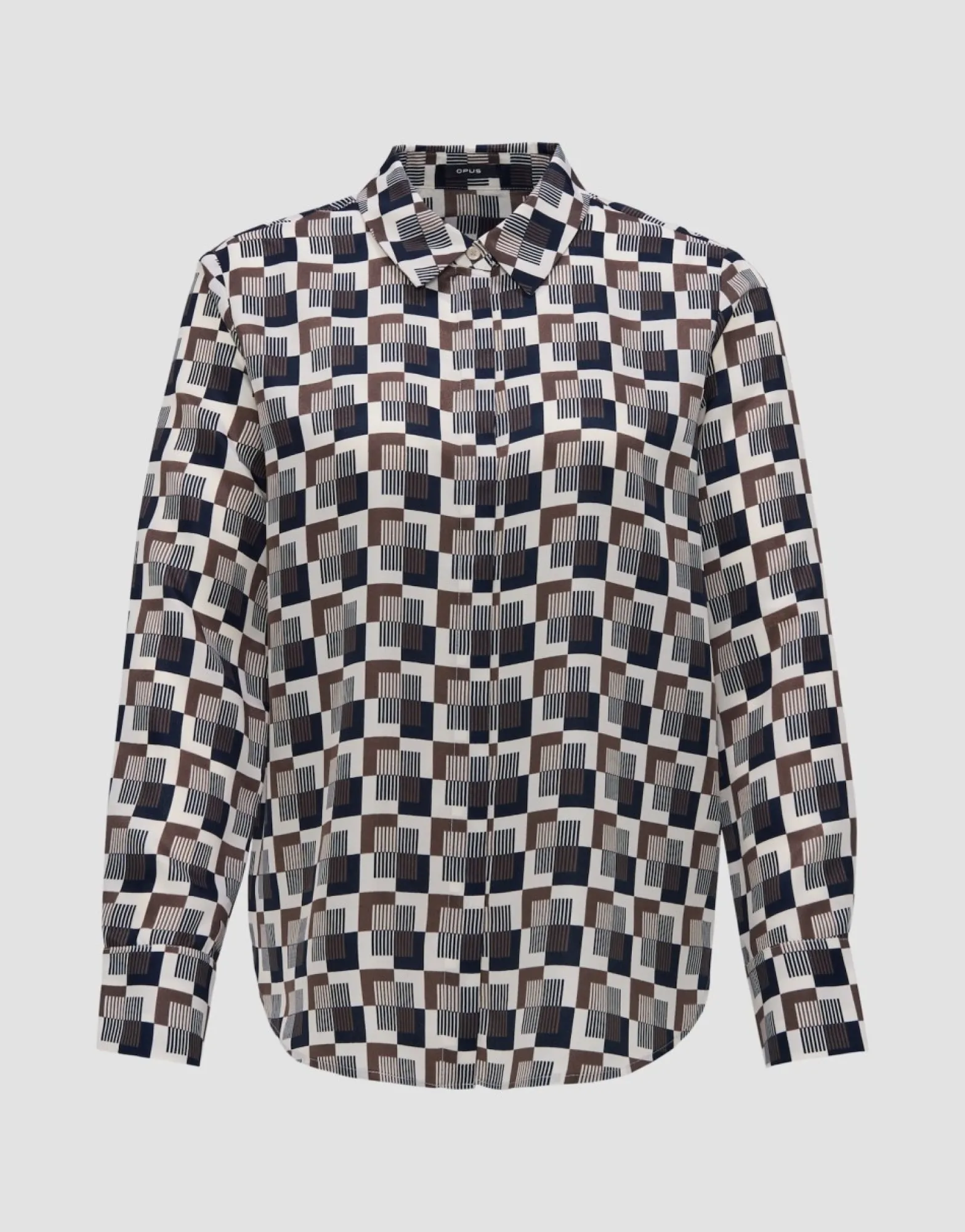 Shop someday Fashion Blouse Met Print Falkine Retro Coal Blue