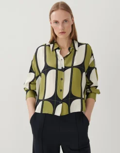 Hot someday Fashion Blouse Met Print Zilako Green Moss