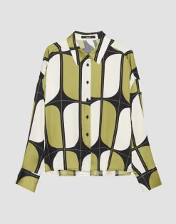 Hot someday Fashion Blouse Met Print Zilako Green Moss