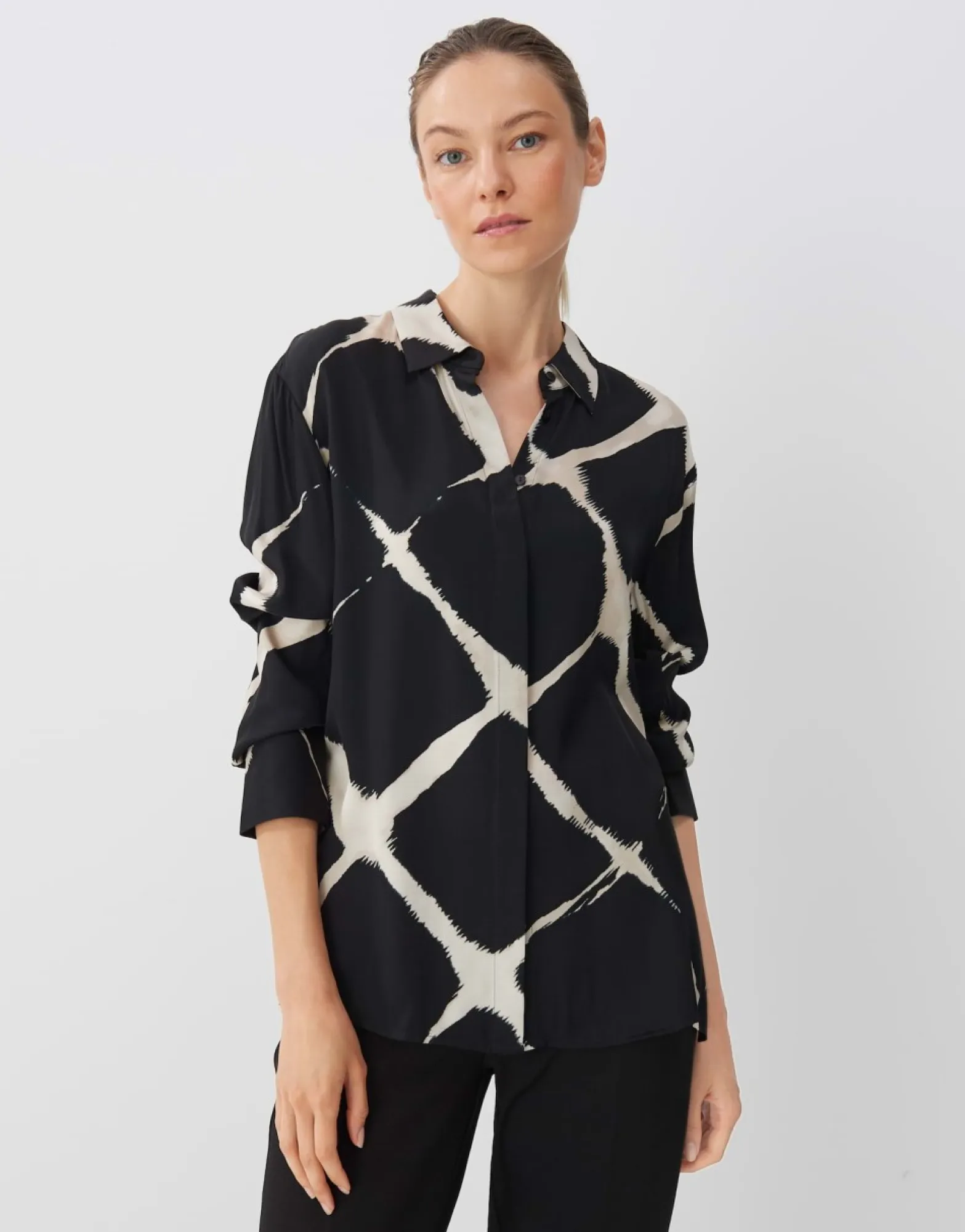 Flash Sale someday Fashion Blouse Met Print Zirvana Black