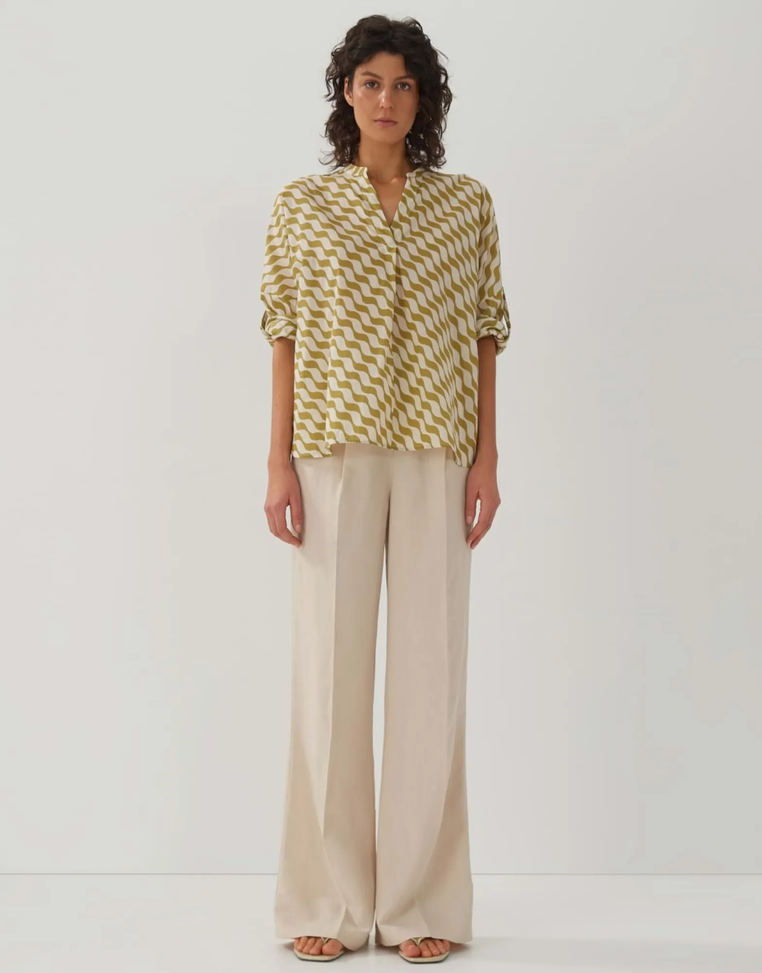 Shop someday Fashion Blouse Met Print Zomi Print Green Moss