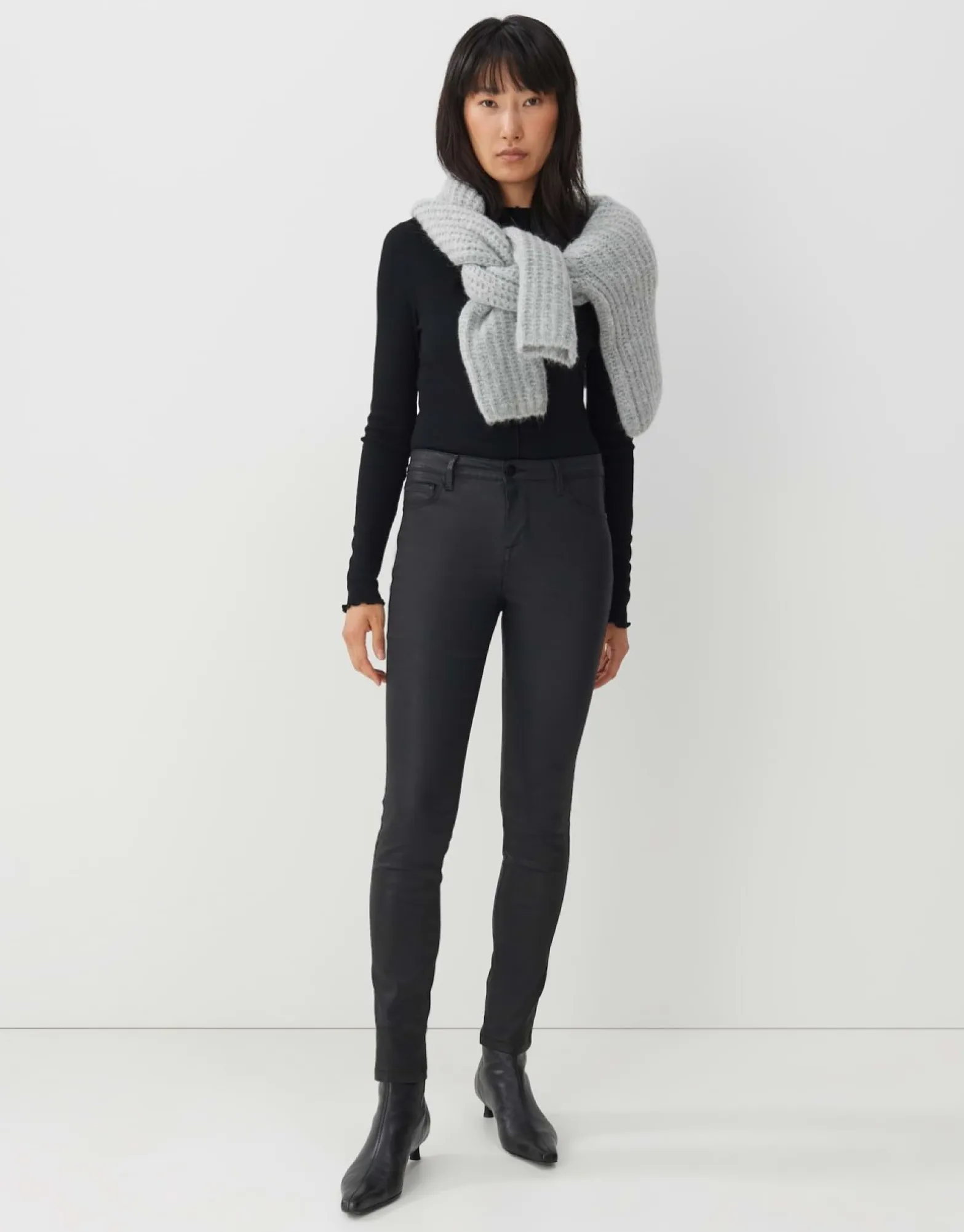 Best Sale someday Fashion Coated Jeans Cadou Coated Black