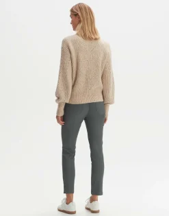 Sale someday Fashion Coated Jeans Emily Zip Dark Sage