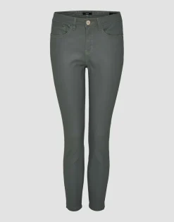 Sale someday Fashion Coated Jeans Emily Zip Dark Sage