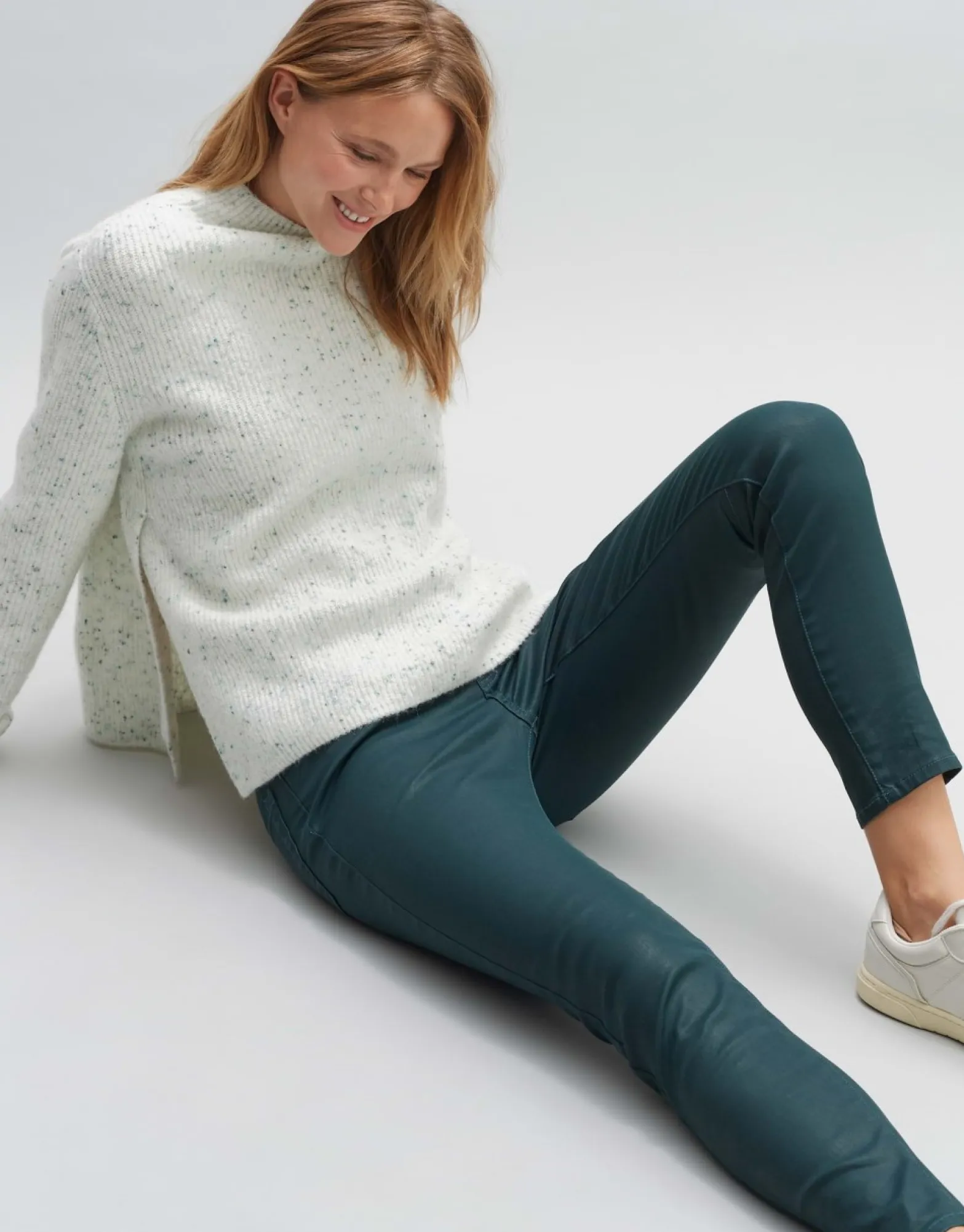 Cheap someday Fashion Coated Jeans Evita Reloaded Deep Teal