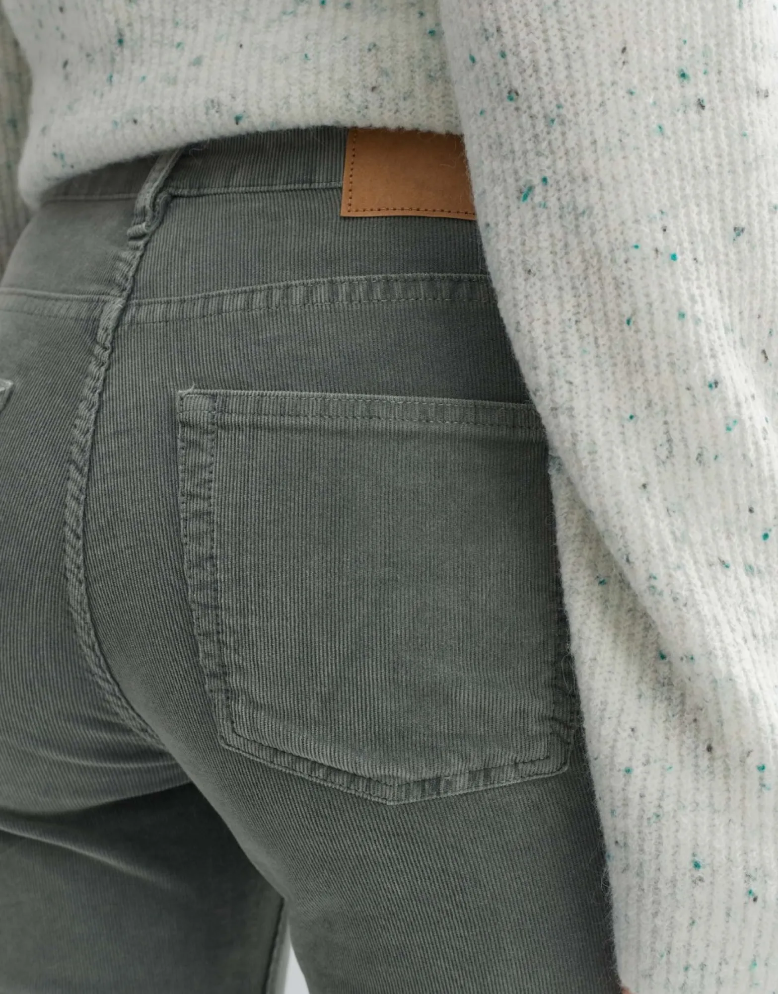 Cheap someday Fashion Cordbroek Evita Finecord Dark Sage