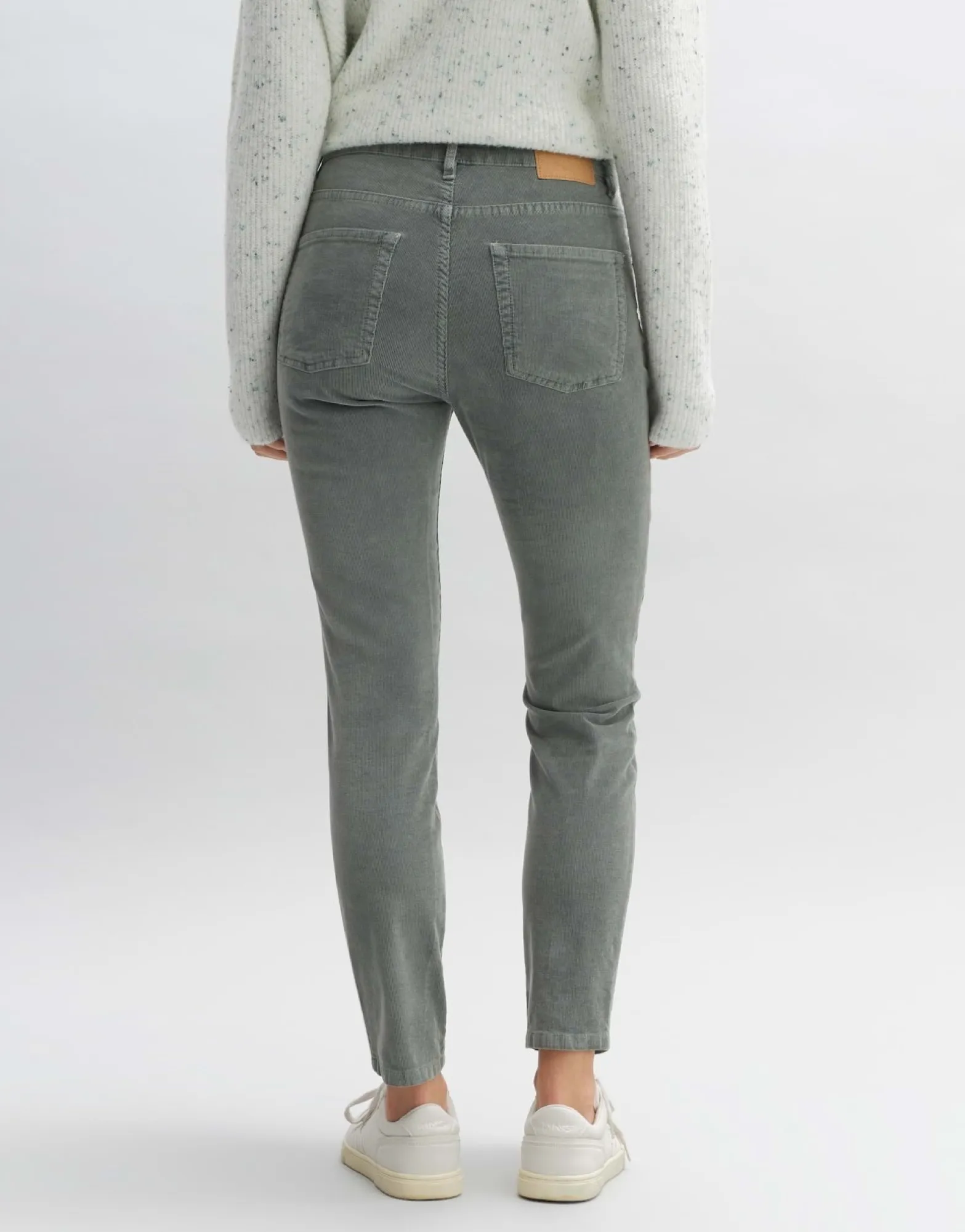 Cheap someday Fashion Cordbroek Evita Finecord Dark Sage