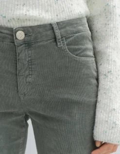 Cheap someday Fashion Cordbroek Evita Finecord Dark Sage