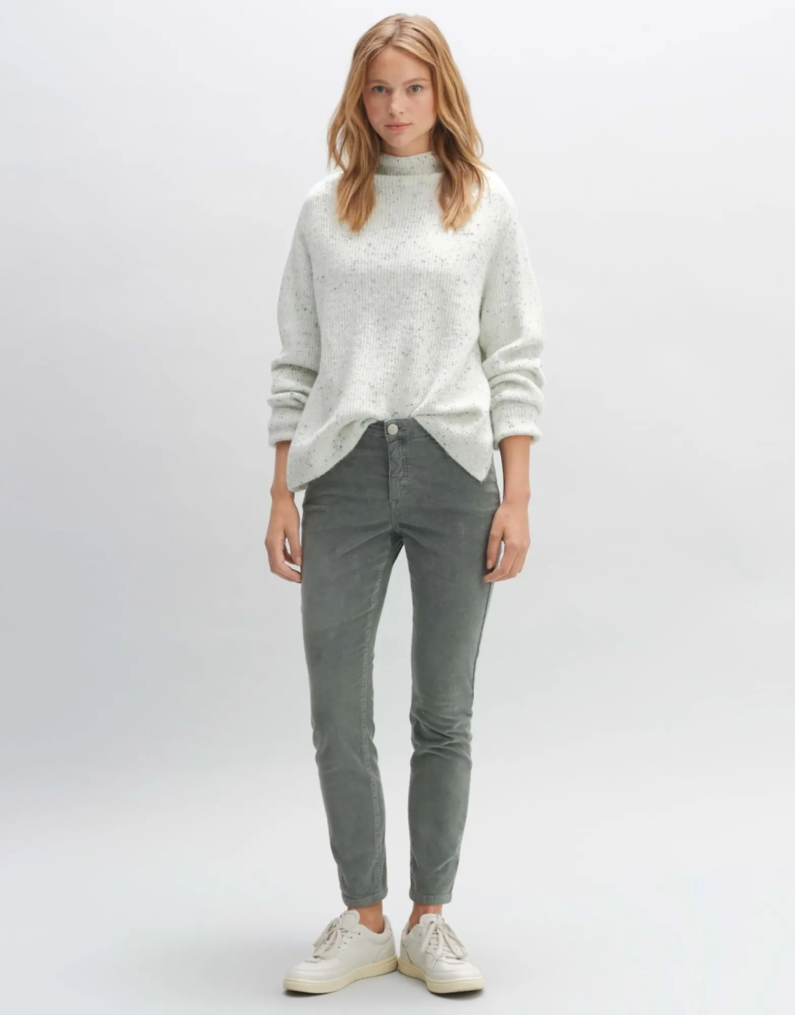 Cheap someday Fashion Cordbroek Evita Finecord Dark Sage