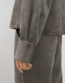 Clearance someday Fashion Corduroy Bloes Zortney Misty Green