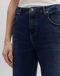 Sale someday Fashion Cropped Straight Jeans Malvi Authentic Dark Ocean Blue