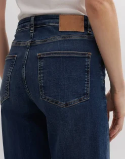 Sale someday Fashion Cropped Straight Jeans Malvi Authentic Dark Ocean Blue