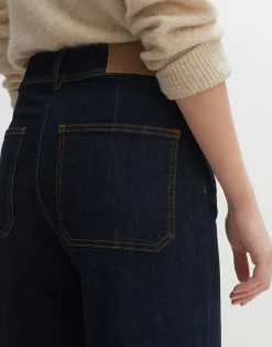 Clearance someday Fashion Cropped Wide Jeans Macona Blue Rinsed Blue