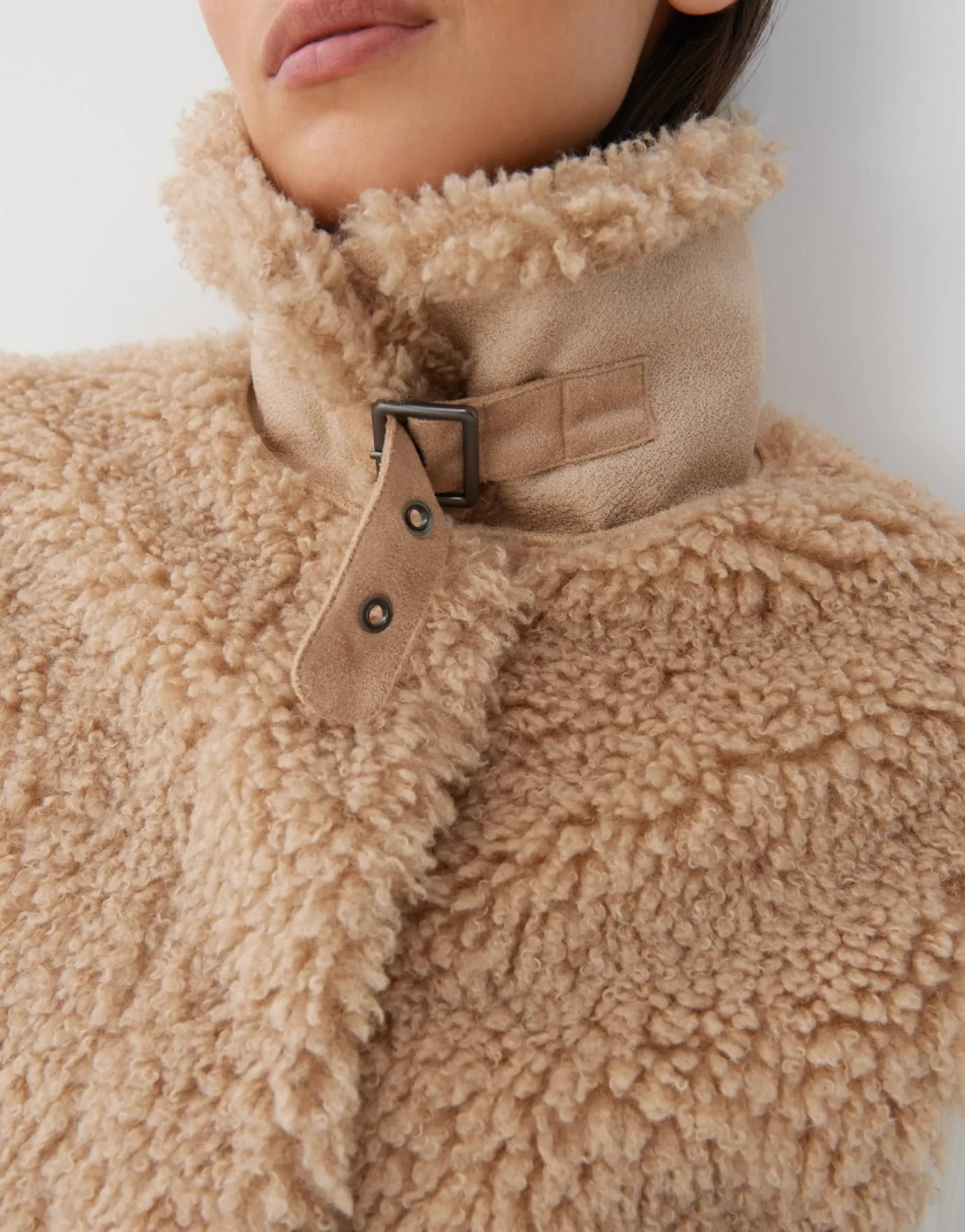 Best Sale someday Fashion Faux-Fur Bodywarmer Vairy Cashmere Cream Melange