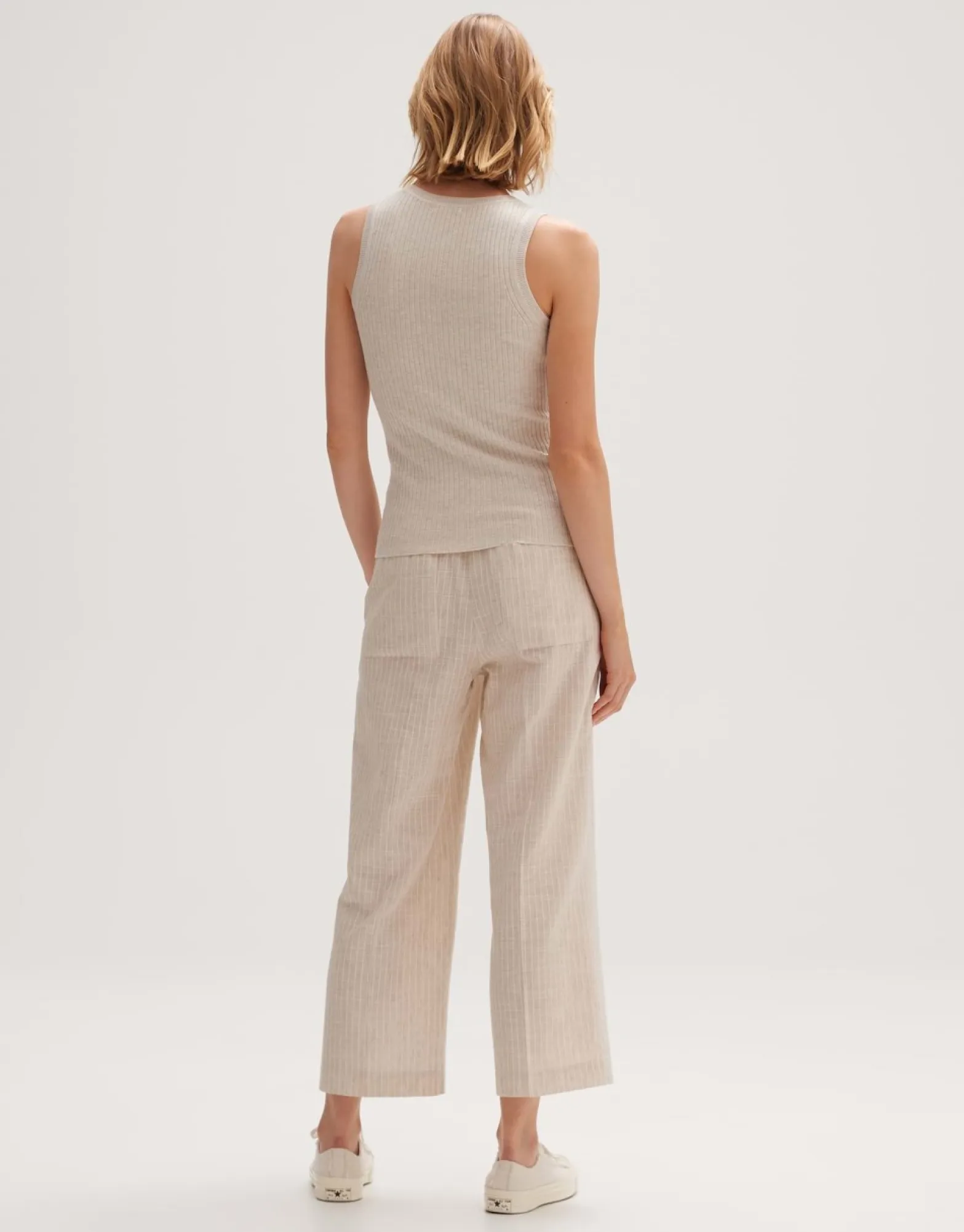 Cheap someday Fashion Gebreid Top Piolana Natural Glaze