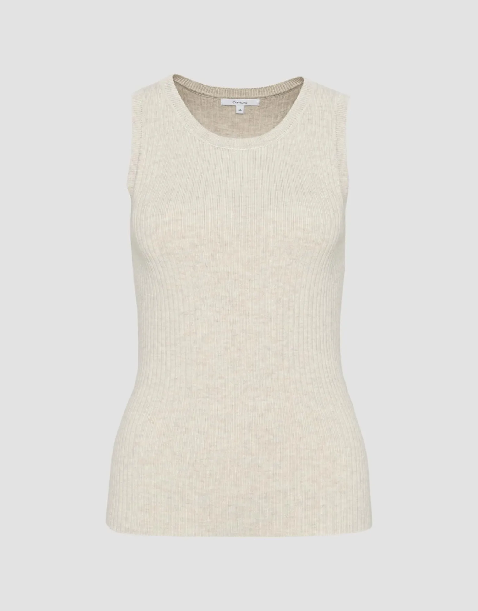 Cheap someday Fashion Gebreid Top Piolana Natural Glaze