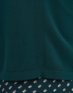 Sale someday Fashion Gebreid T-Shirt Pinu Deep Teal