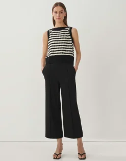 Best someday Fashion Gebreid T-Shirt Taela Black