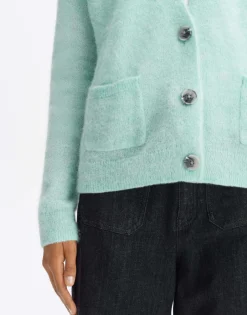 Outlet someday Fashion Gebreid Vest Domani Soft Pale Mint