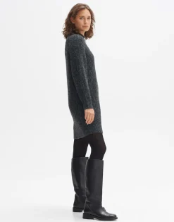 New someday Fashion Gebreide Jurk Wetrissi Graphite Glaze