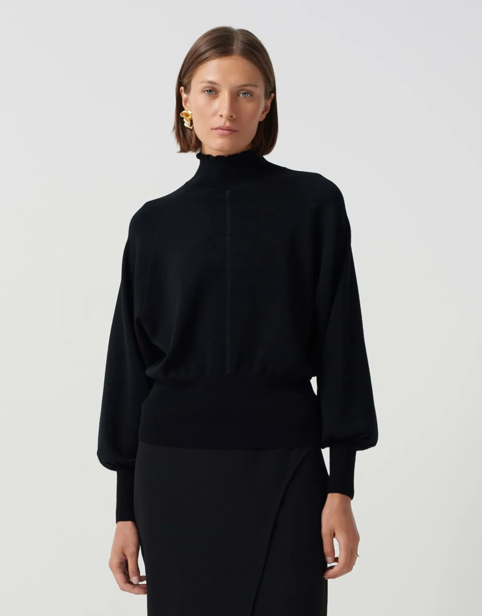 Discount someday Fashion Gebreide Trui Tarisi Detail Black