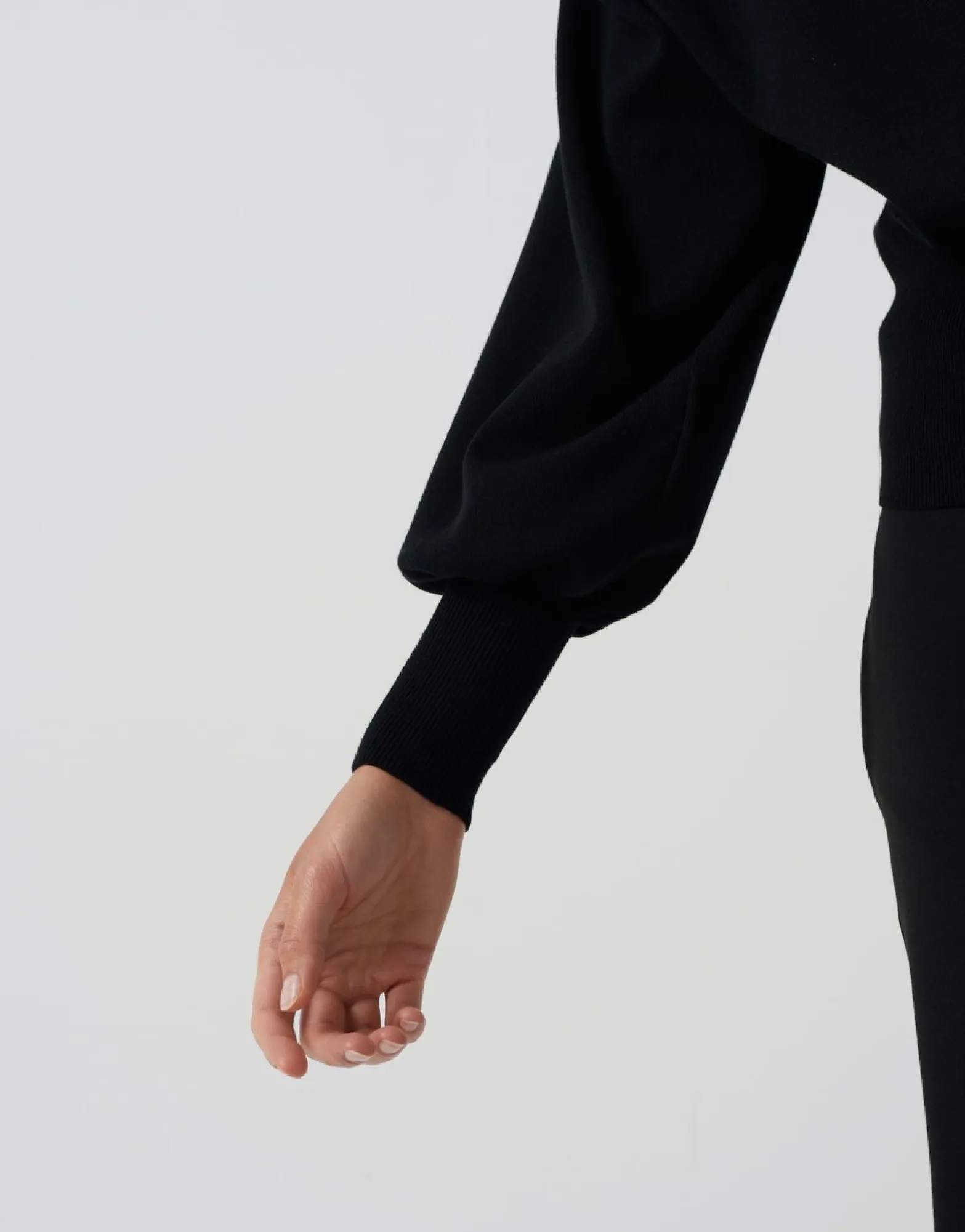 Discount someday Fashion Gebreide Trui Tarisi Detail Black