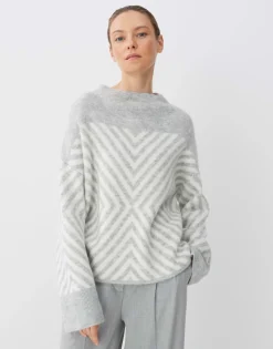 Cheap someday Fashion Gebreide Trui Traci Hazy Fog Melange