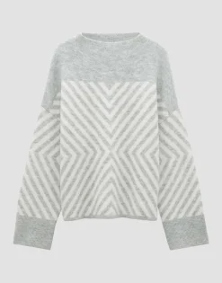 Cheap someday Fashion Gebreide Trui Traci Hazy Fog Melange