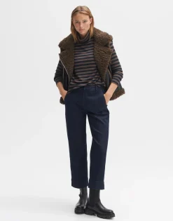 Cheap someday Fashion Gestreept Shirt Suraso Coal Blue