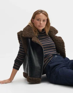 Cheap someday Fashion Gestreept Shirt Suraso Coal Blue