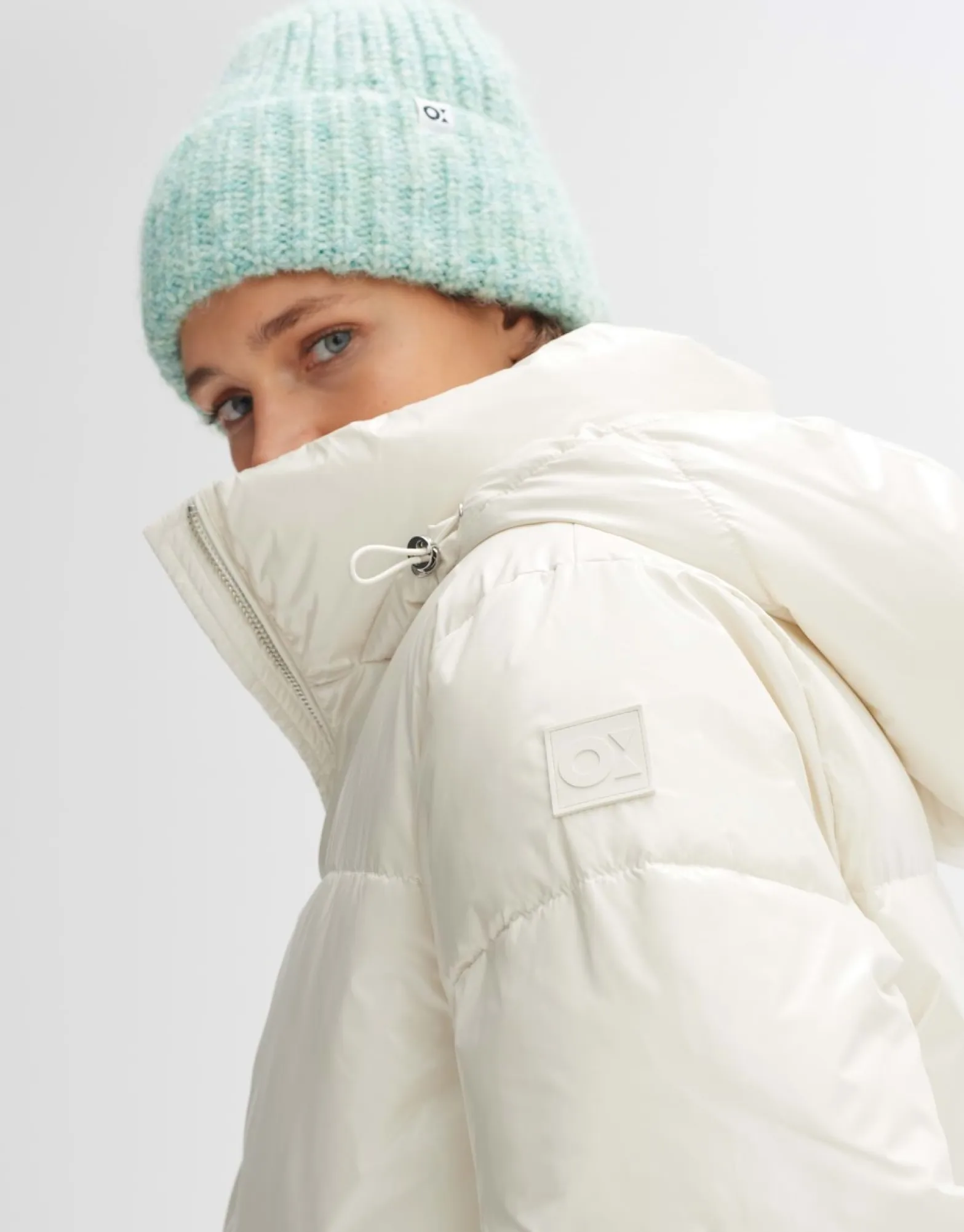 Online someday Fashion Gewatteerd Jas Hamuro Milk